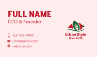 Hot Chili Restaurant  Business Card