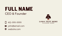 Hat Bowtie Dog Business Card Design