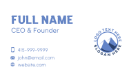 Outdoor Mountain Trekking Business Card