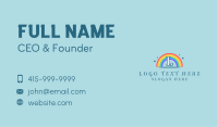 Sparkly Rainbow Letter Business Card