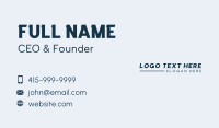 Professional Business Wordmark Business Card Design