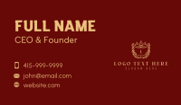 High End Royalty Shield Business Card