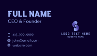 Cyber Wave Sphere Business Card