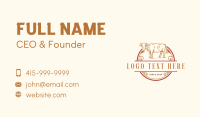 Farm Cow Livestock Business Card