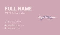 Script Cursive Wordmark Business Card Design