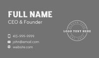 Street Wear Clothing Business Card