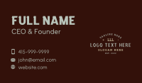 Rustic Arrow Lettermark Business Card