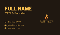 Feather Fire Restaurant Business Card