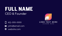 Flame Cube Application Business Card Design