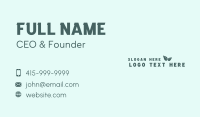 Natural Leaf Wordmark Business Card