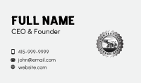 Excavator Machinery Construction Business Card