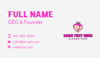 Seductive Feminine Peach Business Card