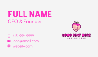 Seductive Feminine Peach Business Card Design