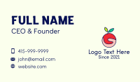 Hand Apple Fruit  Business Card Design