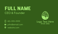 Green Field Egg Business Card Design