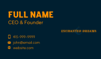 Cosmos Glow Wordmark Business Card Image Preview