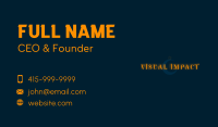 Cosmos Glow Wordmark Business Card Image Preview