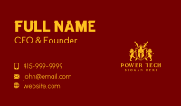 Gladiator Helmet Shield Business Card