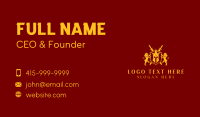 Gladiator Helmet Shield Business Card