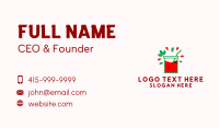 Geometric Red Coolers Business Card