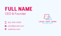 Colorful Geometric Shapes Business Card