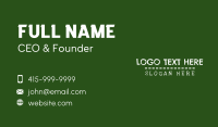 Preschool Blackboard Wordmark Business Card