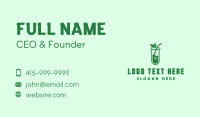 Green Test Tube Juice Business Card