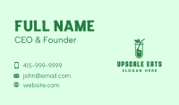 Green Test Tube Juice Business Card Image Preview