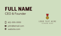 Military Medal Award  Business Card
