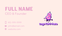 Pop Graffiti Art Number 8 Business Card Design