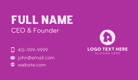 Purple Letter R Business Card Design