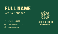 Plant Coffee Bean Business Card