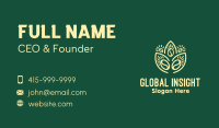 Plant Coffee Bean Business Card