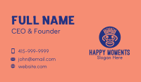 Happy Minimalist Skull Business Card Image Preview