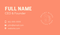 Flower Beauty Face Business Card