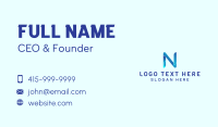 Network Letter N Business Card Design