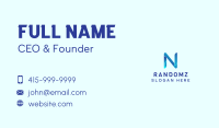 Network Letter N Business Card