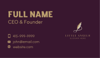 Luxury Feather Quill  Business Card