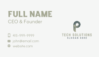 Corporate Business Letter P Business Card