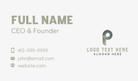 Corporate Business Letter P Business Card