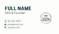 Organic Salad Restaurant Business Card