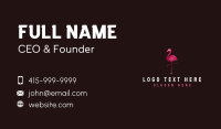 Flamingo Bird Wellness Business Card