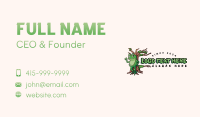 Frog Cartoon Swamp Business Card