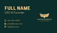 Golden Owl Bird Business Card Design