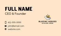 Dove Bird Hot Coffee Business Card Image Preview