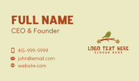 Tree Branch Barbell Bird Business Card