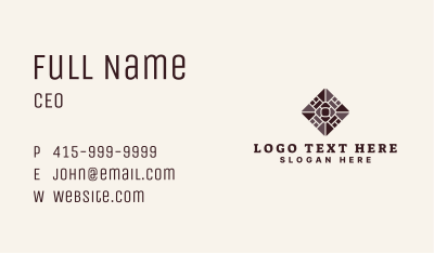 Flooring Tile Pattern Business Card Image Preview