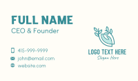 Heart Organic Hand Monoline Business Card