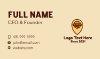 Burger Location Pin Business Card Image Preview