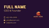 Fire Wolf Lava Business Card Image Preview